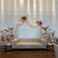 新郎新婦のソファー席