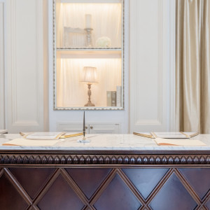 落ち着いたロビーでした|779327さんの北山迎賓館/テイクアンドギヴ・ニーズウェディングの写真(2579424)