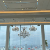 シャンデリアも可愛く輝いていました