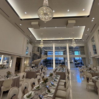 螺旋階段のある会場