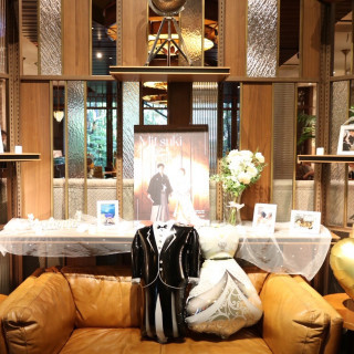 ウェルカムスペースも要望通りに可愛く仕上げてくれました!