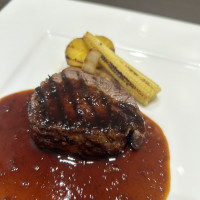 試食 分厚いお肉とタレの相性が良く美味しい。