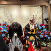 新郎新婦の席です！