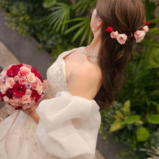 一目惚れしたドレスとともに。