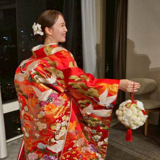 念願の和装を着れて幸せです。