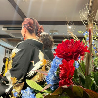 綺麗な色打掛とお気に入りのヘアメイク