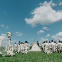 キリスト教式にしました
ゲストの衣装もこちらで用意しました