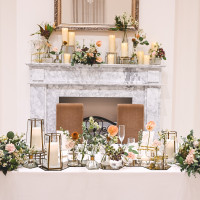 秋っぽい装飾のお花をリクエストしました。