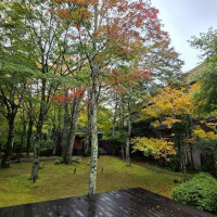 チャペル前の庭