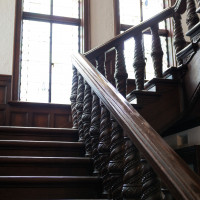 大階段のステンドグラス