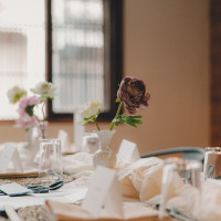 会場のテーブル