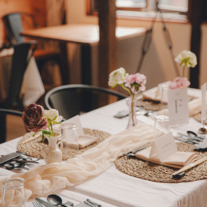 披露宴会場テーブル|779644さんのpecorino wedding（ペコリーノウェディング）の写真(2581650)