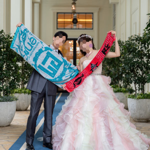 廊下にて撮影|779661さんのベイサイド迎賓館（神戸）/テイクアンドギヴ・ニーズウェディングの写真(2581678)