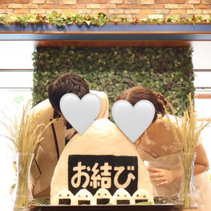 ケーキ入刀はおむすびに変更しました！|779696さんのPOPCORN KOBE (ポップコーン神戸)の写真(2581848)