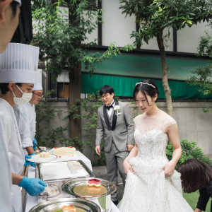 デザートビュッフェ|779744さんのアーモニーアグレアーブル(旧:マノワール・ディノ)/テイクアンドギヴ・ニーズウェディングの写真(2582316)