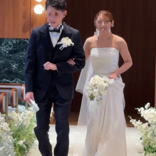 挙式会場です。再入場しました。