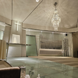 親族席から見えたチャペル