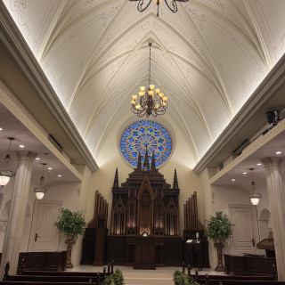 夕方のステンドグラス