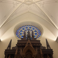 丸いステンドグラス