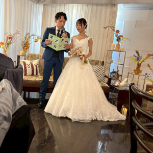 ウェルカムスピーチ|779806さんのアルモニーヴィラ オージャルダン/テイクアンドギヴ・ニーズウェディングの写真(2582550)