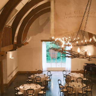 披露宴会場の階段上からの景色です