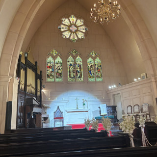 天井が高く、ライトの演出も素敵でした