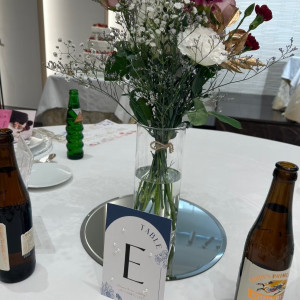 卓上の装花|779851さんの伊勢山ヒルズの写真(2635619)