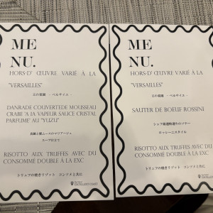メニュー表|779851さんのザ クラブ オブ エクセレントコーストの写真(2582751)