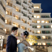 披露宴後の撮影