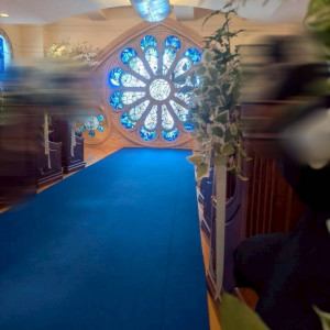 チャペルのブルーが綺麗|779888さんの東京アフロディテの写真(2586031)