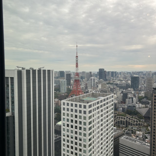 披露宴までの待ち合い室からの景色です