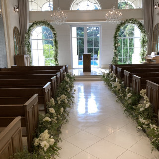 プールが見える