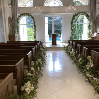 プールが見える