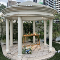 ガーデンのここで集合写真を撮りたいです！