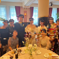 参列者のテーブル装花