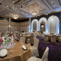 試食の披露宴会場もとても広く素敵でした。