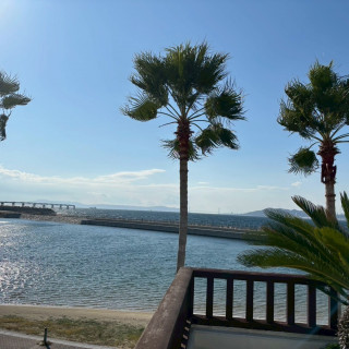 披露宴会場のバルコニー