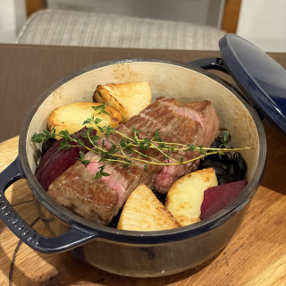 近江牛のステーキ