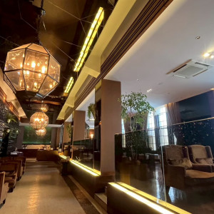 ゲストの待合スペース、2次会の会場としても使えるそうです。|780257さんのHIMEJI MONOLITH 旧逓信省姫路別館 ～姫路モノリス～の写真(2583898)