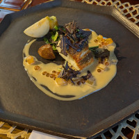 真鯛のポワレと季節野菜 いくらと花梨のソース