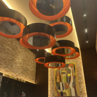 2階ロビーの天井装飾