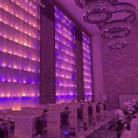 青とオレンジ色