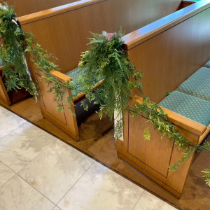 チャペルの椅子です|780290さんのホテルプラザ神戸の写真(2584045)