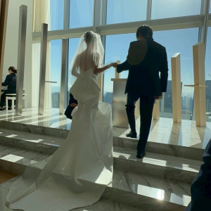 自然光がとっても綺麗なチャペル|780292さんのThe 33 Sense of Wedding(ザ・サーティースリー・センス・オブ・ウエディング)の写真(2584051)