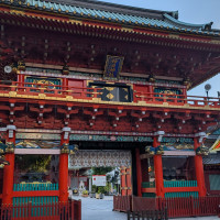 当日朝の随神門