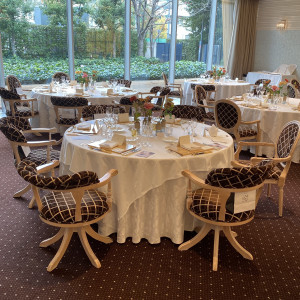円卓は大小のサイズがありました|780308さんの東郷神社・ルアール東郷の写真(2584199)
