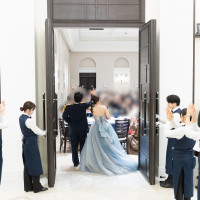 披露宴退場時の様子です