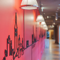 披露宴会場までの廊下