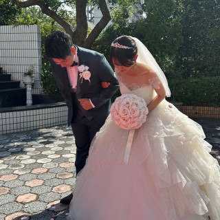 フラワーシャワー後の写真です。