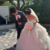 フラワーシャワー後の写真です。